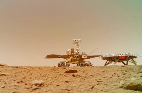 مریخ نورد ژورونگ چین دهانه هایی را مدفون در زیر سطح سیاره سرخ پیدا کرد